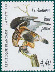 France (1995) SG # 3252, Sc # 2465,Rough-legged Hawk (Buteo lagopus)