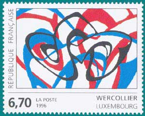 1996-Sc 2504-Dessin de Lucien Wercollier (1908-2002), Luxembourgian Sculptor