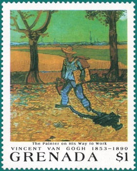 Van Gogh - The Painter on His Way to Work, Arles, July 1888 Destroyed by fire in the Second World War; formerly in the Kaiser-Friedrich-Museum, Magdeburg (Germany), JH-1491