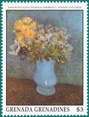Van Gogh - Vase with Lilacs, Daisies and Anemones Paris: Summer, 1887 Musée d'Art et d'Histoire, JH-1292