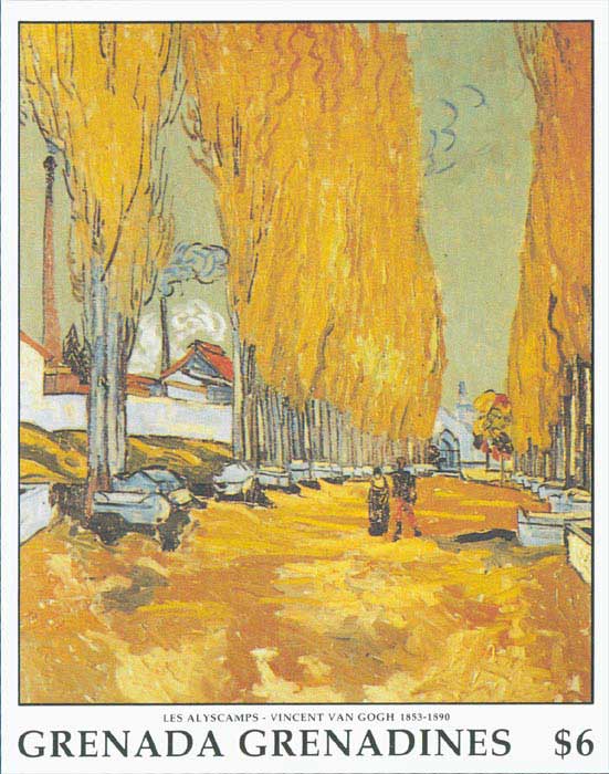 Van Gogh - Les Alyscamps, Arles: October - late in month, 1888 Collection Bail P. and Elise Goulandris Lausanne, Switzerland, JH-1622