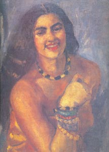 Amrita Sher-gil (1913-1941), Indian, Self Portrait, Oil on Canvas, 47.4x70.2 cms, National Gallery of Modern Art, New Delhi