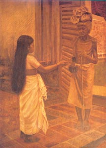 Raja Ravi Varma (1848 - 1906) - Charity, Sri Chitra Art Gallery, Thiruvananthapuram 