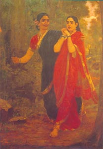 Raja Ravi Varma (1848 - 1906) - Draupati and Simihka, Sri Chitra Art Gallery, Thiruvananthapuram 
