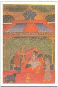Deccan Paintings - Ragini  Pathamsika, Bijapur/Ahmadnagar, circa 1595 A.D., National Museum, New Delhi