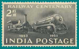 SG # 343 (1953), Centenary of India Railways