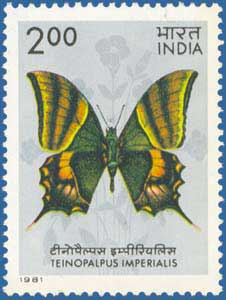 SG # 1022 Butterflies (1981) - Teinopalpus imperialis