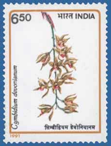 SG # 1475 (1991), Orchid - Cymbidium devonianum
