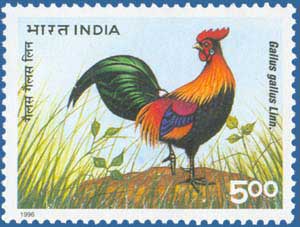 SG # 1678 (1996), Red Jungle Fowl (Gallus gallus)